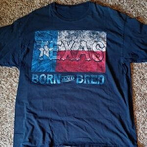 Texas Born and Bred Graphic Tee - Navy